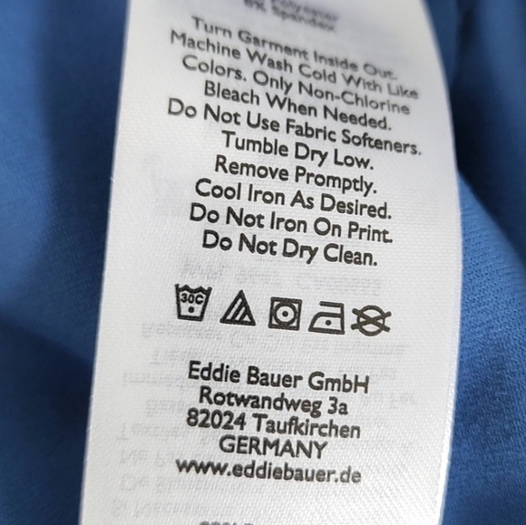 Eddie Bauer Aster Crossover Dress Size M Blue - Picture 5 of 7